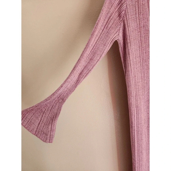 NWT By Anthropologie Long Shine Cardigan Sweater Size S Pink - Picture 7 of 12